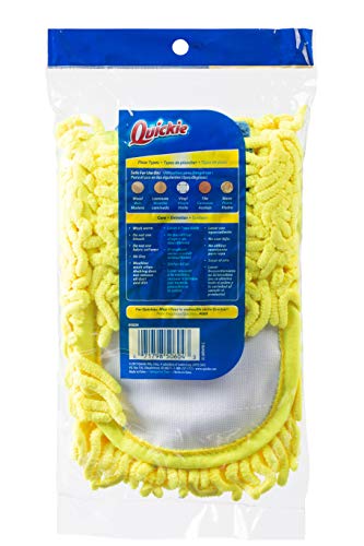 Quickie Microfiber Dust-Mop Refill for 060 Mop, Green Replacement Head, for Cleaning Home/Office/House/Kitchen/Bathroom/Floors