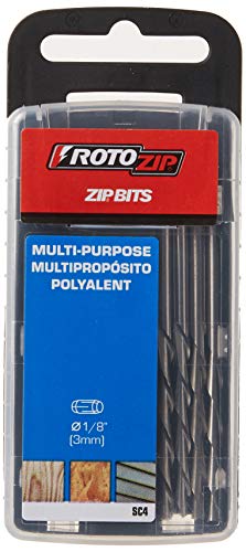 Roto Zip SC4 1/8-Inch Zip Bit for Wood and Plastic, 4-Pack