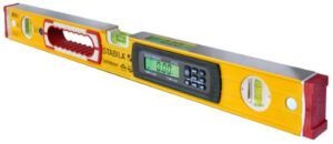 electronic level, 24 in.l, yellow