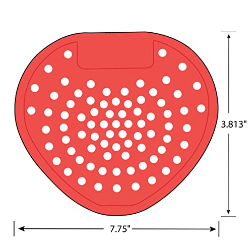 Hospeco Health Gards 03901 Cherry Deluxe Vinyl Deodorizing Urinal Screen Red (Case of 12)