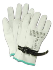 magid powermaster 12501ps leather linesmen protector gloves, 1 pair, 9.5” length, size 10/xl
