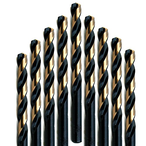 Champion Cutting Tool Heavy Duty BlackGold Jobber Drill Bits, 135 Degree Split Point: XGO-30 (12 pieces per pack)-MADE IN USA