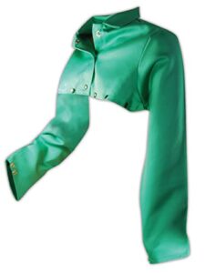 magid sparkguard 1855s fr cape sleeve | astm d6413 compliant flame resistant cape sleeve with an adjustable snap wrist closure - green, large (1 cape)