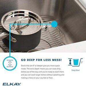 Elkay ELUH231712 Lustertone Classic Single Bowl Undermount Stainless Steel Sink