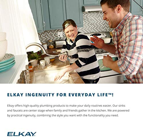 Elkay ELUH231712 Lustertone Classic Single Bowl Undermount Stainless Steel Sink