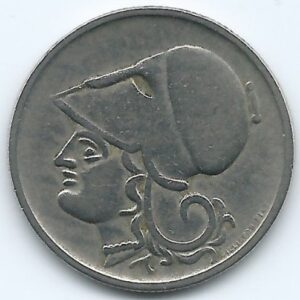 1926 Greece 1 Drachma Coin KM#69