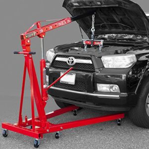 BIG RED T32100 Torin Engine Hoist Shop Crane Accessory: Steel 3 Position Engine Leveler with Adjustable Handle, 3/4 Ton (1,500 lb) Capacity, Red