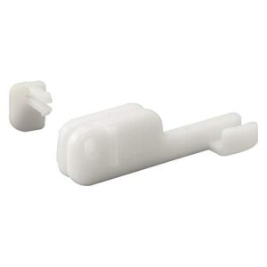 prime-line m 6090 shower door bottom guide, 2 in. reach, nylon construction, bottom mount (2 pack)