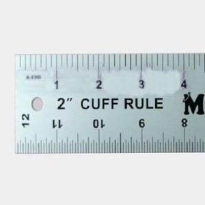 cuff ruler 12 x 1 1/4 in