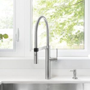 BLANCO, Satin Nickel 441332 CULINA Semi-Pro Kitchen Faucet with Magnetic Handspray, 2.2 GPM