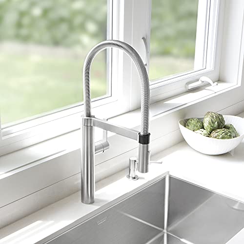 BLANCO, Satin Nickel 441332 CULINA Semi-Pro Kitchen Faucet with Magnetic Handspray, 2.2 GPM