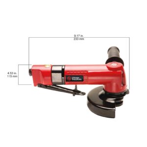 Chicago Pneumatic CP9122BR - Air Grinder Tool, Welder, Woodworking, Automotive Car Detailing, Stainless Steel Polisher, Heavy Duty, Right Angle Grinder, 4.5 Inch (115 mm), 0.8 HP / 600 W - 12000 RPM