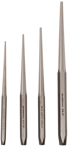 GEARWRENCH 4 Piece Long Taper Punch Set, 82307