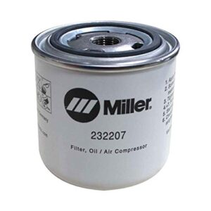 miller 232207 filter, oil air compressor