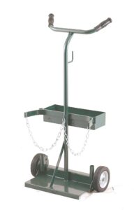 harper trucks 140-71 deluxe welding cylinder hand truck, 39-inch high x 19-inch wide with 6" x 1.5" solid rubber wheels