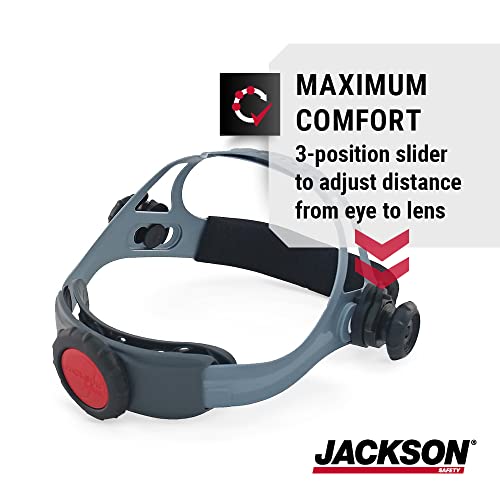 Jackson Safety 370 Replacement Headgear Part - Welding Helmet Accessories - Adjustable - Black/Grey - 20696