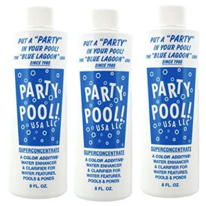 3 pack - party pool color additive blue lagoon 47016-00008
