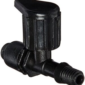 Orbit 67115 1/4" Barb Drip Irrigation Drip Micro-Sprinkler Center Strip Pattern. 5 Pack Blacks