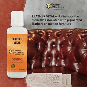 Leather Master Leather Vital Softener and Revitalizer (250ml) - These Products Condition, Protect, Polish, and Repair. Add to Cleaner Kit for Detailing Accessories or Car Seat Interior