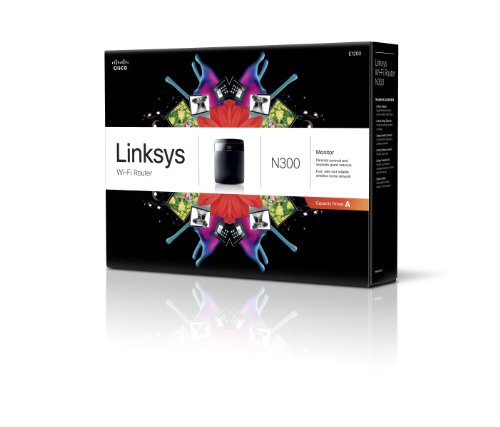 Linksys N300: Wi-Fi Wireless Router, Linksys Connect, Parental Controls, Home Internet, Wireless Devices up to 300 Mbps Transfer Speed (Black)