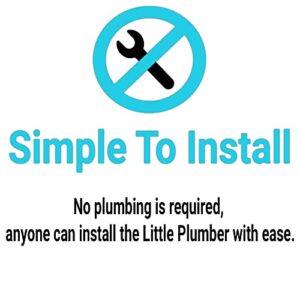 Water Softener System by Little Plumber - Whole House Descaler - No Salt Water Softener - Electronic Water Descaler - Compact, Easy to Use, One Year Guarantee