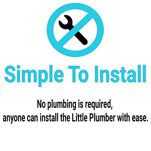 Water Softener System by Little Plumber - Whole House Descaler - No Salt Water Softener - Electronic Water Descaler - Compact, Easy to Use, One Year Guarantee