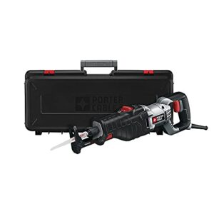 porter-cable reciprocating saw, 8.5-amp, variable speed trigger with orbital action, corded (pc85trsok)