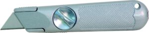 marshalltown fixed blade utility knife, fixed blade, with retractable option, durable zinc alloy body, 998