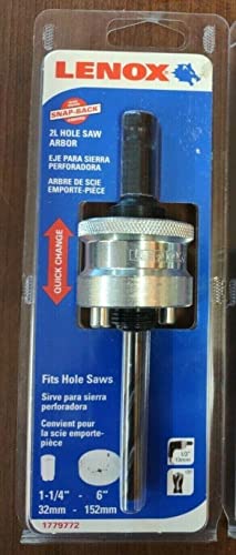 LENOX Tools Hole Saw Arbor with 4-1/4-Inch Drill Bit (1779772)