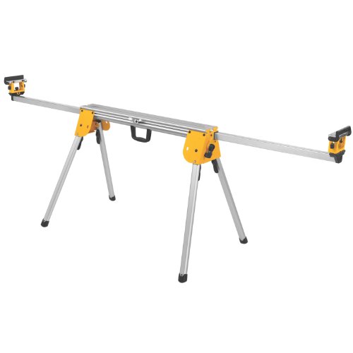 DEWALT Miter Saw Stand, Collapsible and Portable, 40” Beam, Extends up to 10 ft, Holds up to 500 lbs (DWX724),Silver