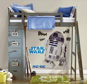roommates star wars classic r2-d2 peel and stick giant wall decal