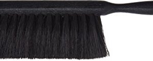 SPARTA Flo-Pac Counter Brush, Bench Brush, Dustpan Brush with Long Lasting for Counters, Floors, And Fireplace, 8 Inches, Black