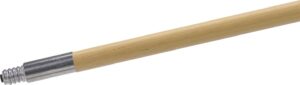 carlisle foodservice products 362005500 lacquered hardwood lumathread handle with metal tip, 1-1 8" diameter x 60" length