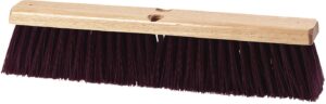 sparta flo-pac plastic floor sweep, crimped sweep with brace 24" for cleaning, 24 inches, maroon