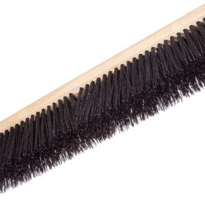 SPARTA Flo-Pac Plastic Floor Sweep, Crimped Sweep with Brace 24" for Cleaning, 24 Inches, Maroon