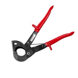 sogyupk ratchet cable wire cutter,ratcheting cable cutter hand tool,heavy duty aluminum copper ratchet wire cutting for cutting electrical wire up to 240mm²/10.23inch cutter pliers
