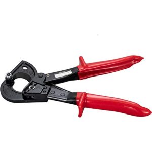 SogYupk Ratchet Cable Wire Cutter,Ratcheting Cable Cutter Hand Tool,Heavy Duty Aluminum Copper Ratchet Wire Cutting For Cutting Electrical Wire Up to 240mm²/10.23Inch Cutter Pliers