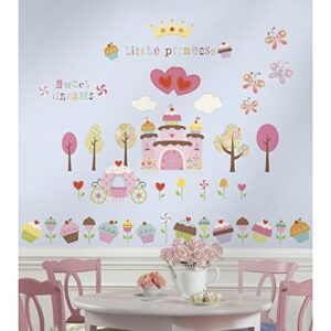 roommates rmk1605scs happi cupcake land peel and stick wall decals