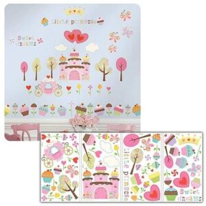 RoomMates RMK1605SCS Happi Cupcake Land Peel and Stick Wall Decals