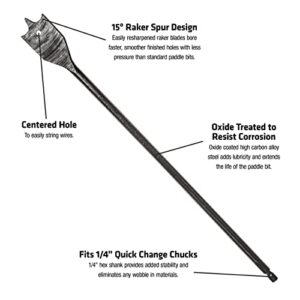 Century Drill & Tool 36848 Lazer Spade Bit, 3/4" by 12"