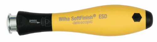 Wiha 26961 System 4 ESD Safe Drive-Loc Handle 4mm Hex Retainer For All System 4 Interchangeable Blades