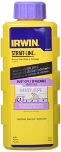 irwin tools strait-line dust-off marking chalk, 6-ounce (4935426) , purple