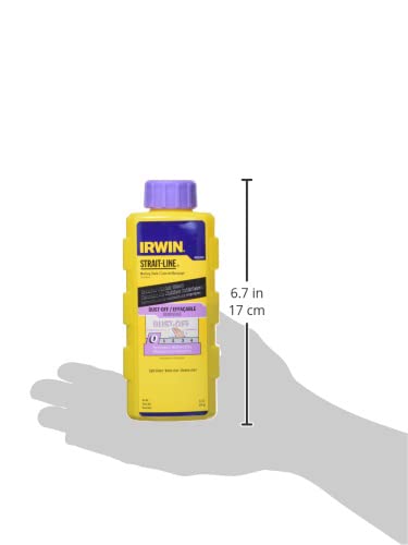 IRWIN Tools STRAIT-LINE Dust-Off Marking Chalk, 6-ounce (4935426) , Purple