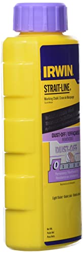 IRWIN Tools STRAIT-LINE Dust-Off Marking Chalk, 6-ounce (4935426) , Purple