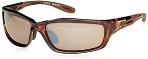 crossfire 2117 infinity premium safety glasses, hd brown mirror lens - brown frame