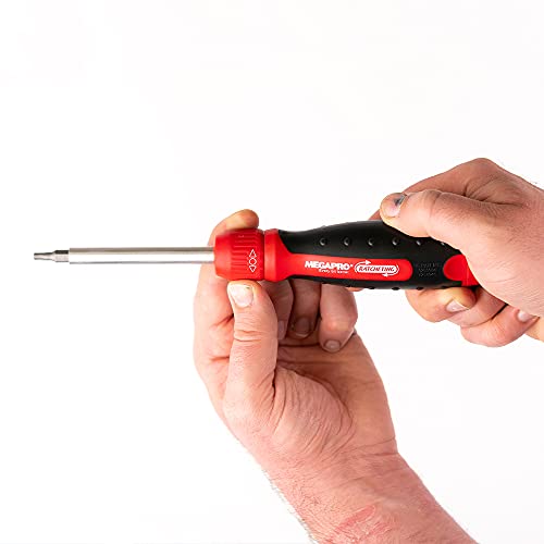 Megapro Marketing USA NC 211R2C36RD Ratcheting Screwdriver,Red