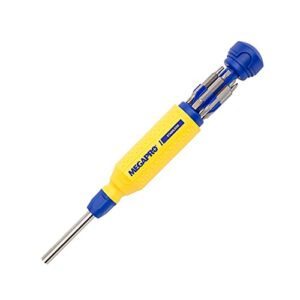 megapro - 151ss-cs megapro 151ss 15-in-1 stainless steel driver in yellow/blue yellow/blue