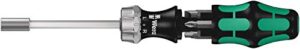 wera 05073661002 kraftform kompakt 27 ra slotted ratcheting screwdriver, 1/4" head, multi