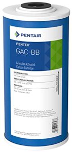 pentair pentek gac-bb big blue carbon water filter, 10-inch, whole house heavy duty granular activated carbon (gac) replacement cartridge, 10" x 4.5"