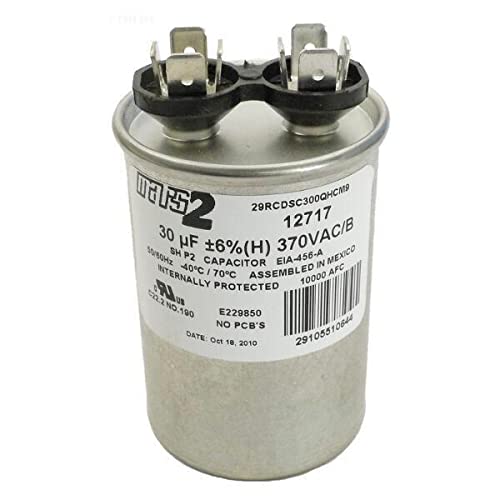 U.S. Seal 5VR0303 Round 30 MFD Run Capacitor for Pool and Hot Tub, 370-Volt